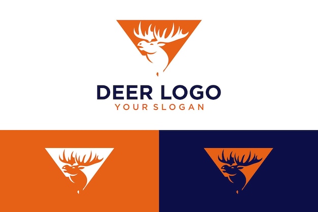 Création De Logo De Cerf Avec Triangle