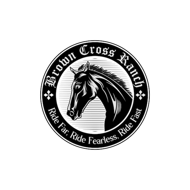 Vecteur création de logo de cheval vecteur d'inspiration de logo de cheval de course