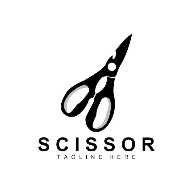 Création Logo Ciseaux Barbershop Rasoir Vecteur Babershop Ciseaux Marque Illustration