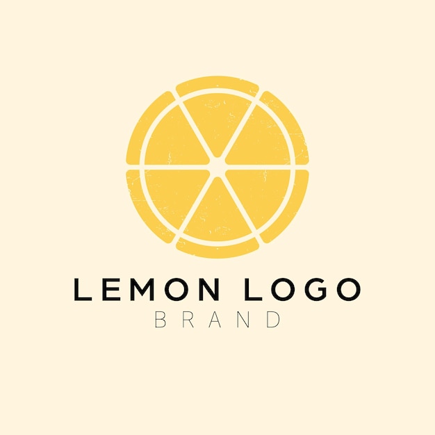 Vecteur création de logo citron logotype simple et moderne