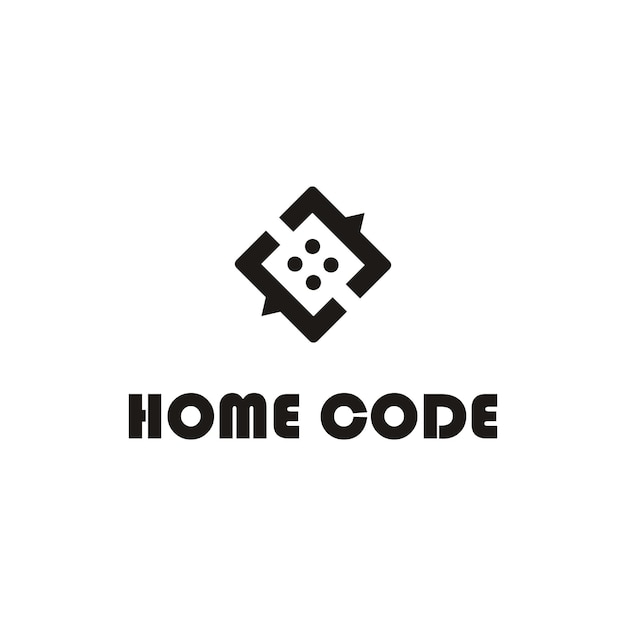 Création De Logo De Code D'accueil