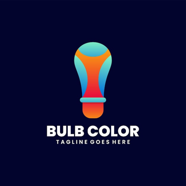 création de logo coloré d'ampoule