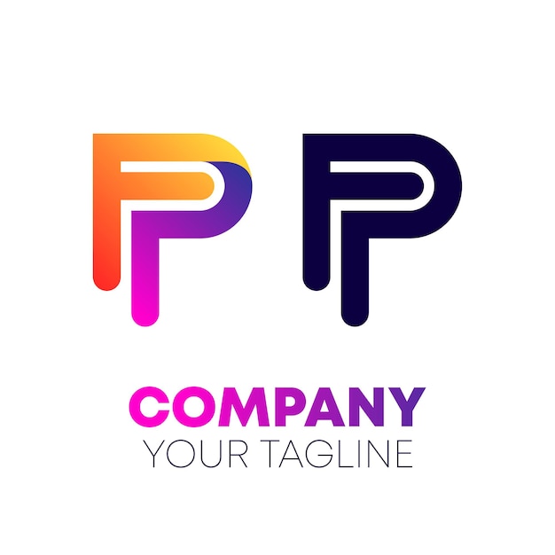 Création de logo de combinaison de lettres FP