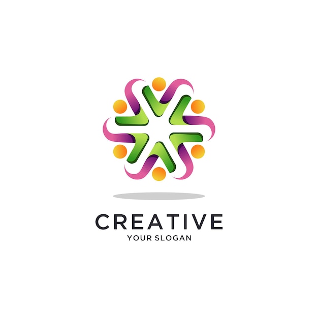 Création de logo de communauté moderne