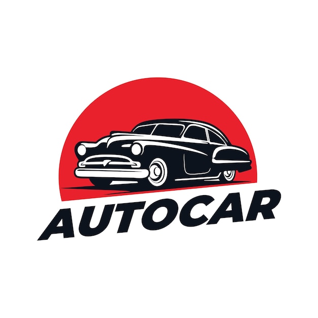 Création de logo de concept de garage de voiture automatique