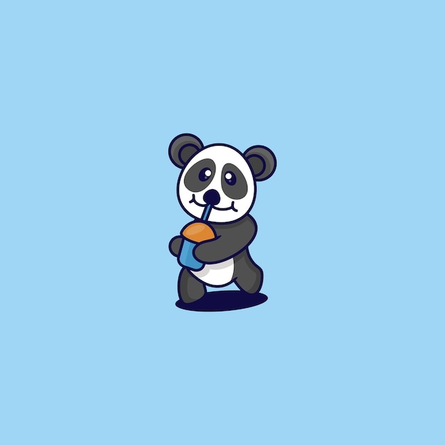 Création De Logo Concept Mignon Panda