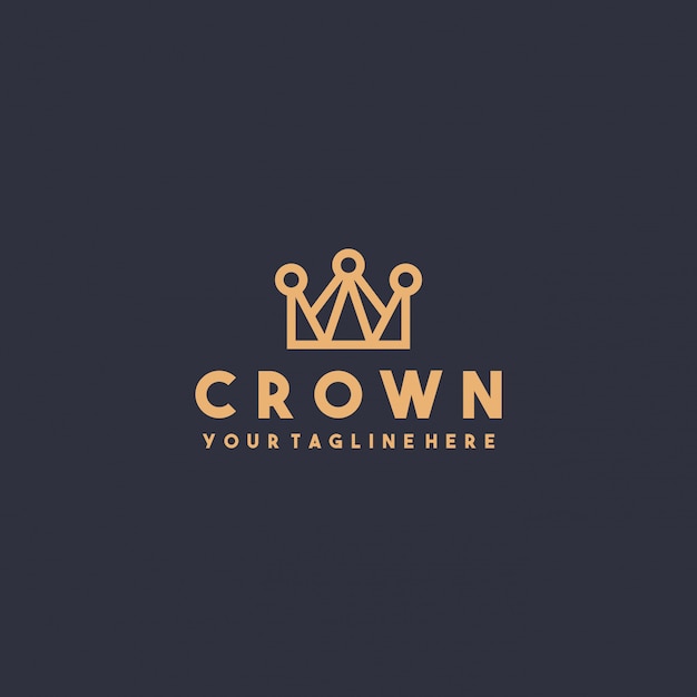 Création de logo de couronne premium créative