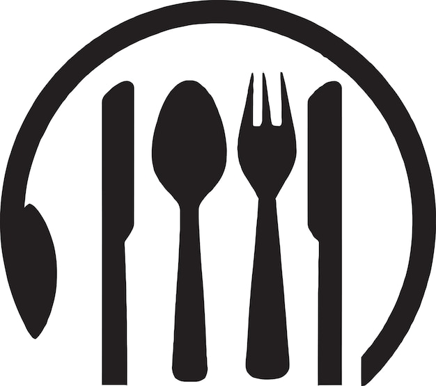 Création de logo de couverts culinaires