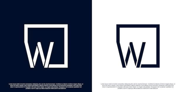Création De Logo Créatif Lettre Initiale W Avec Un Concept Unique Vecteur Premium Partie 2