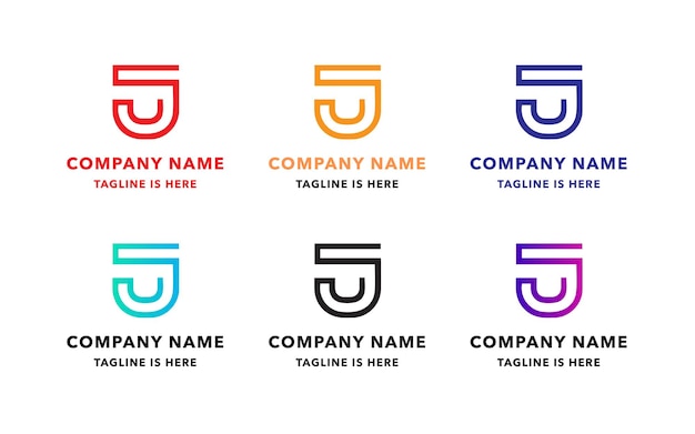 Création de logo créatif et moderne avec la lettre J