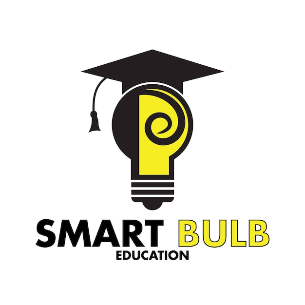 Création De Logo Creative Education Avec Ampoule électrique