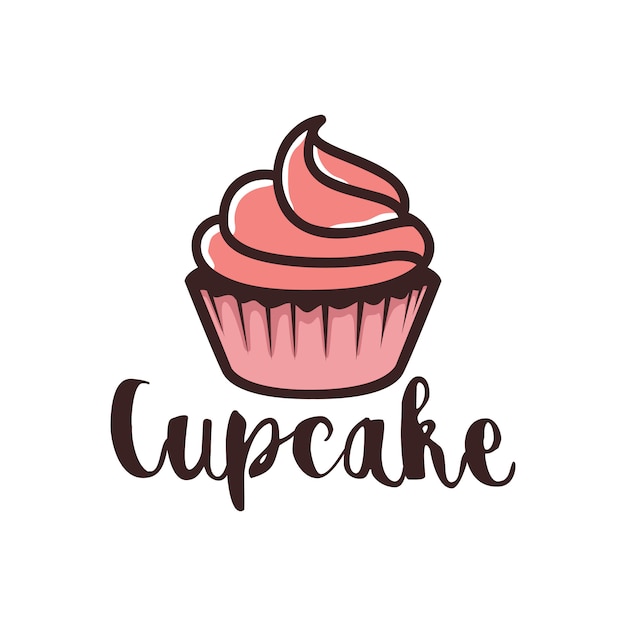 Création de logo de cupcake