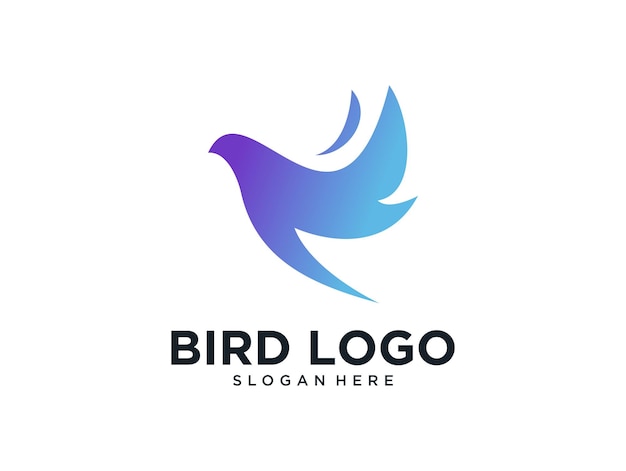 Création De Logo Dégradé Oiseau Moderne