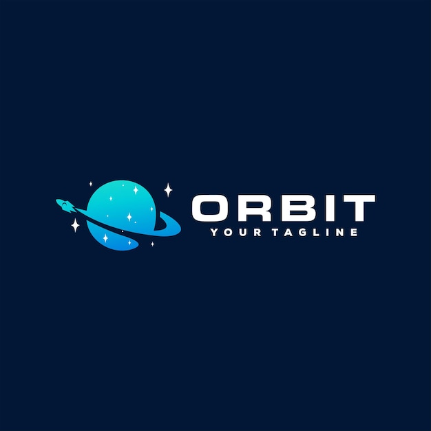 Création De Logo Dégradé Planète Orbite