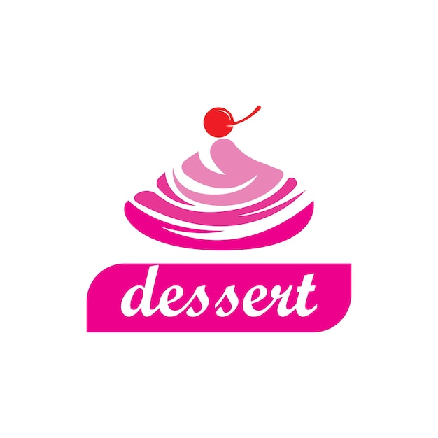 Création De Logo De Dessert Modèle D'illustration D'icône Vectorielle