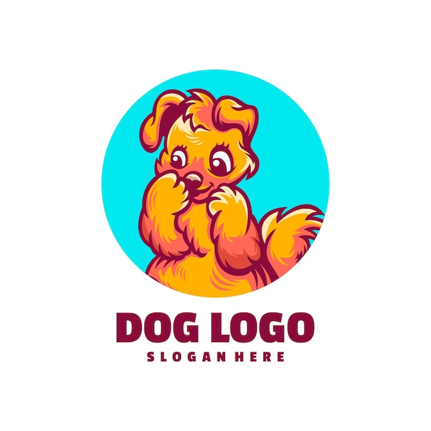 Création De Logo De Dessin Animé De Chien