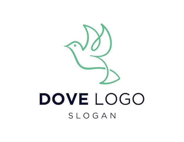 Vecteur création de logo dove