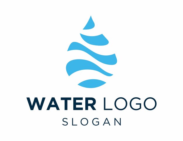 Vecteur création de logo d'eau