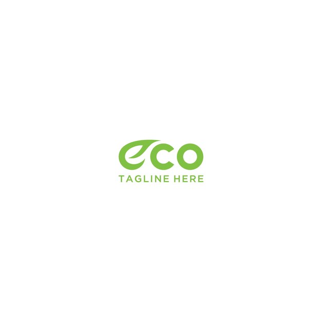 Création De Logo Eco Mots Avec Symboles E