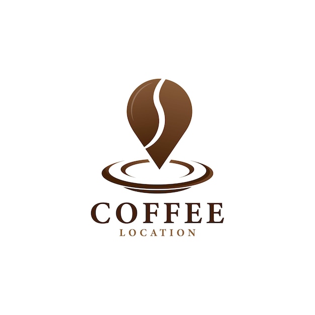 Création de logo d'emplacement de café Illustration vectorielle