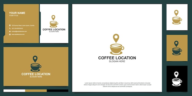 Création de logo d'emplacement de café