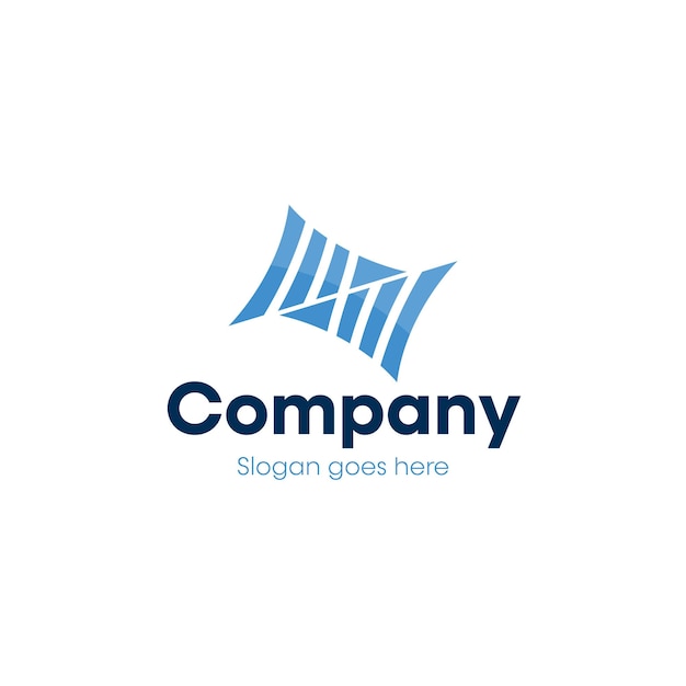 Création de logo d'entreprise de formes minimales