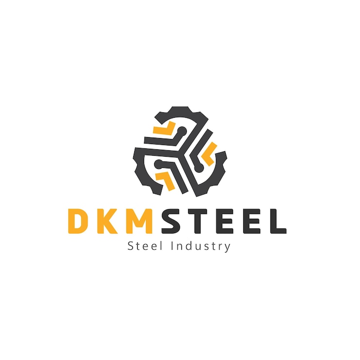 Création de logo d'entreprise de l'industrie sidérurgique
