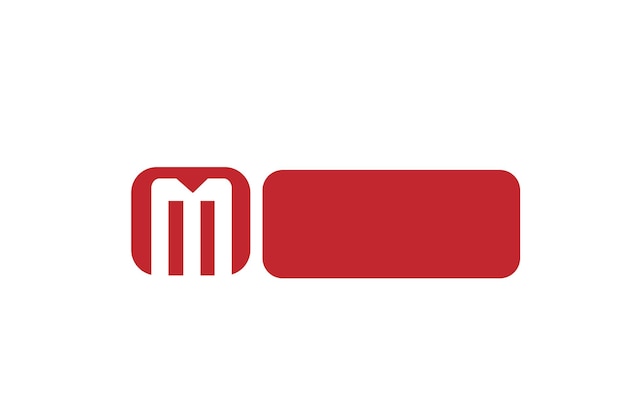 Création De Logo D'entreprise Avec La Lettre Minimale Moderne M