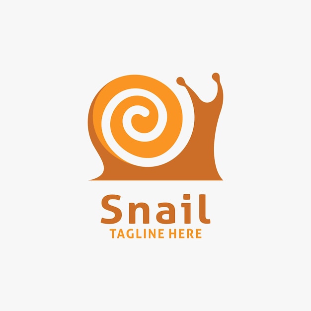 Création De Logo D'escargot En Spirale