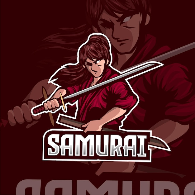 Création De Logo Esport Guerrier Samouraï