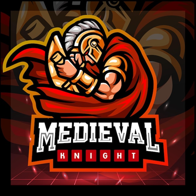 Création De Logo Esport Mascotte Chevalier Médiéval