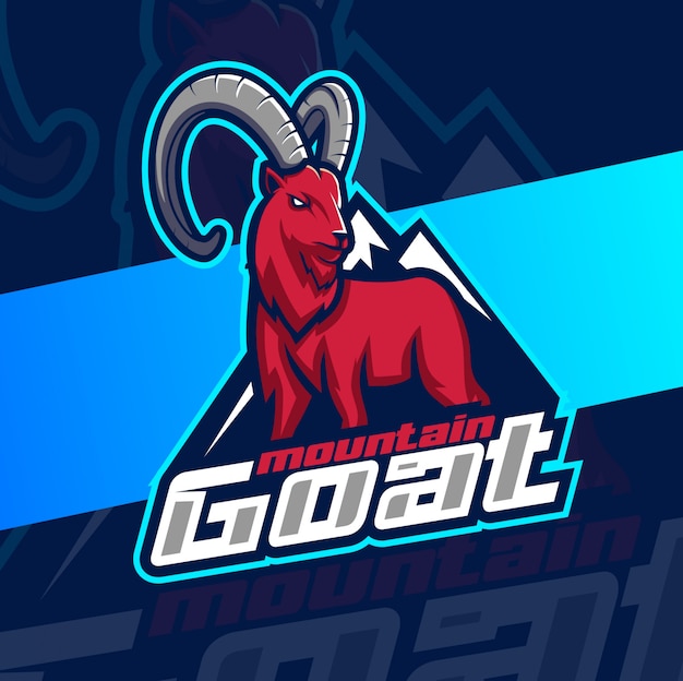 Création De Logo Esport Mascotte Chèvre De Montagne