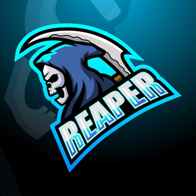 Création De Logo Esport Mascotte Crâne Reaper