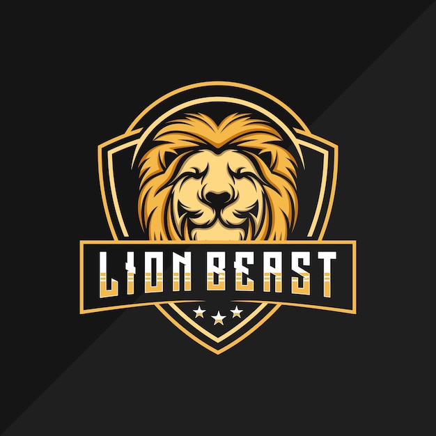 création de logo esport mascotte lion