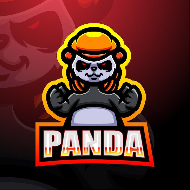 Création De Logo Esport Mascotte Panda