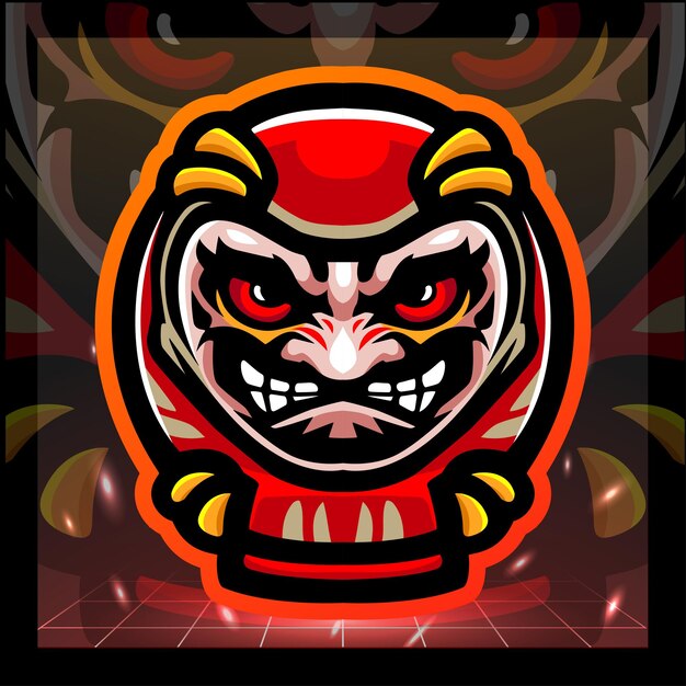 Création De Logo Esport Mascotte Poupées Daruma