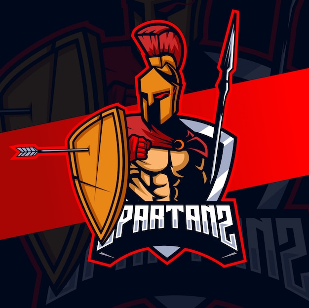 Création De Logo Esport Mascotte Spartiate