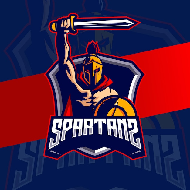 Création De Logo Esport Mascotte Spartiate