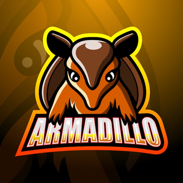 Création De Logo Esport Mascotte Tatou