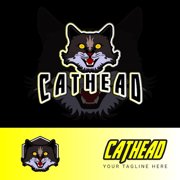 Création De Logo Esport Mascotte Tête De Chat