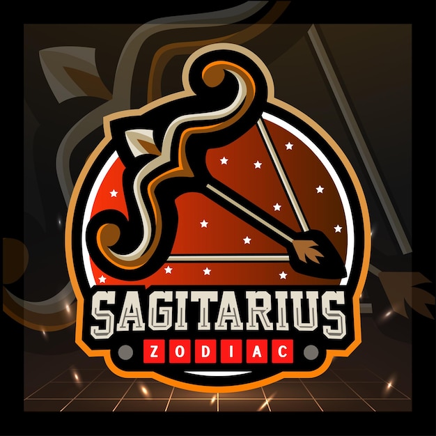 Création De Logo Esport Mascotte Zodiaque Sagitaire