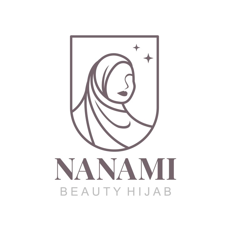 Vecteur création de logo femme hijab