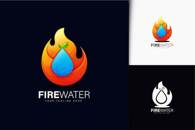 Création De Logo Feu Et Eau Avec Dégradé