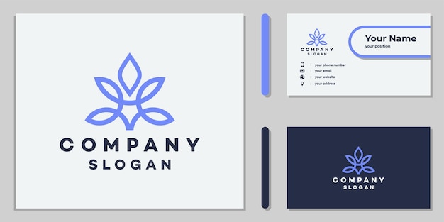 Vecteur création de logo de feuille de cannabis pour les entreprises et le médical
