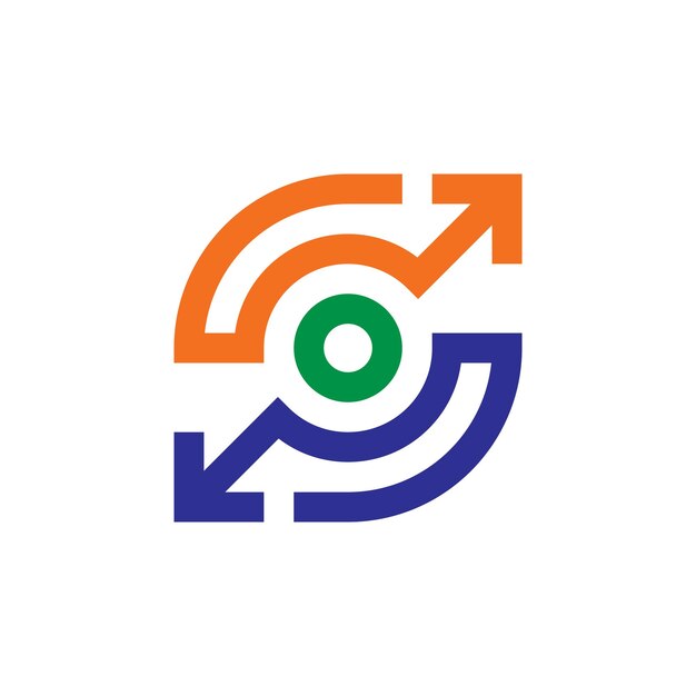 Création de logo de flèche lettre s