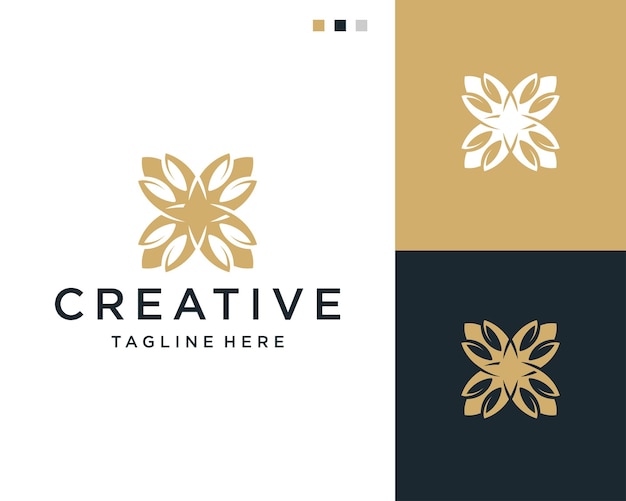 Création De Logo De Fleur De Beauté Créative