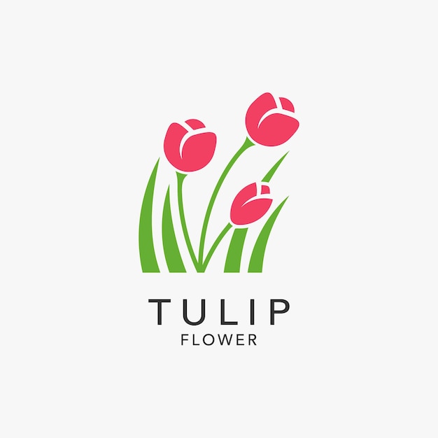 Création De Logo De Fleur De Tulipe