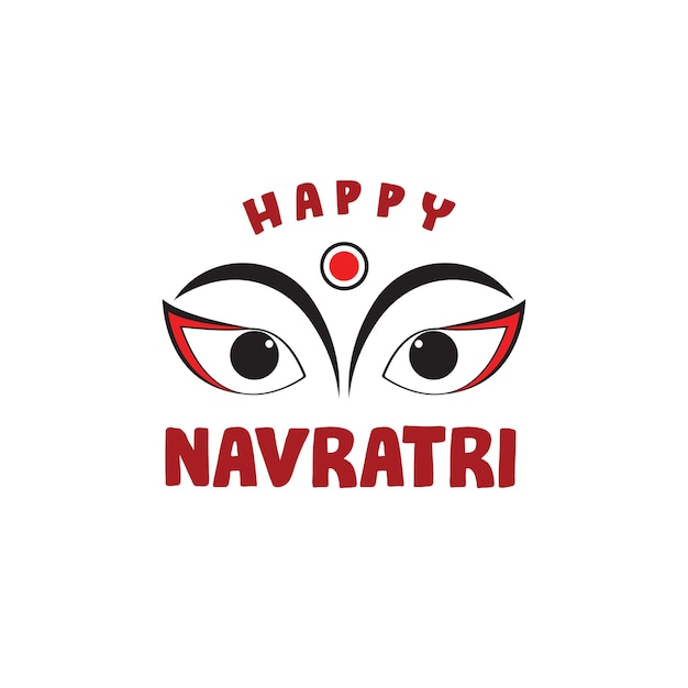 Création de logo heureux Navratri