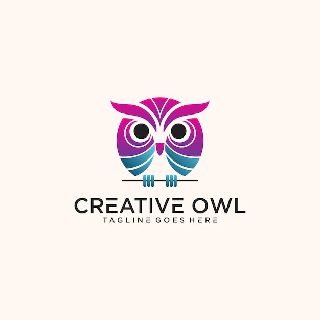 Création De Logo Hibou Créatif Et Moderne