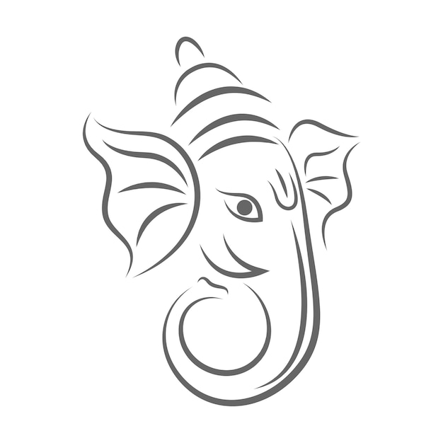 Vecteur création de logo icône éléphant